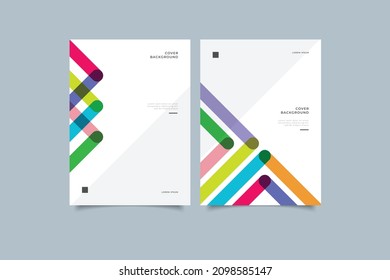 geometric memphis business cover collection