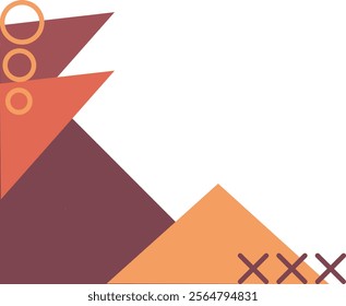 geometric memphis corner abstract modern