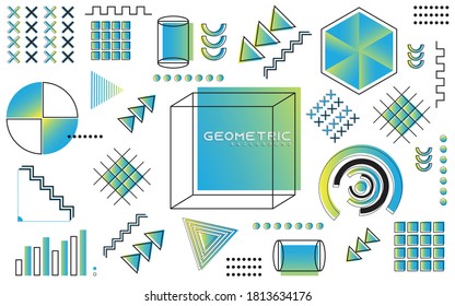 Diseño de Memphis geométricos, fondo mínimo sin foco, diseño de vectores. Moderno y Fantástico. 