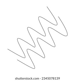 Geometric memphis shape line vector element