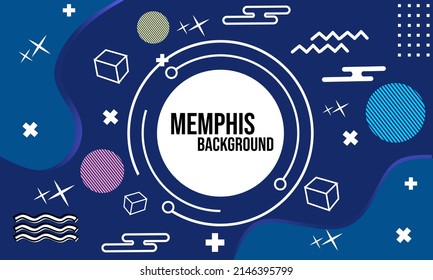 geometric memphis style abstract background. suitable for cover design, website, and banner