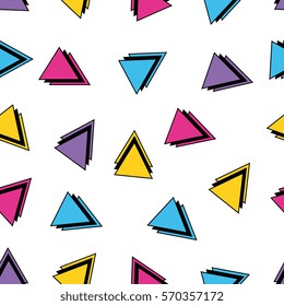 Geometric memphis style background