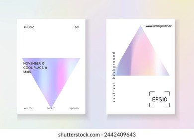 Geometric Mesh. Blue Minimal Label. Business White Backdrop. Hologram Shape. Modern Banner. Vintage Design. 1980 Poster. Pink Geometric Mesh