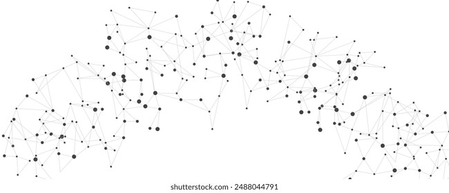 Geometric mesh lines on a white background. Triangle pattern. Geometric abstract background with simple Triangle elements.
