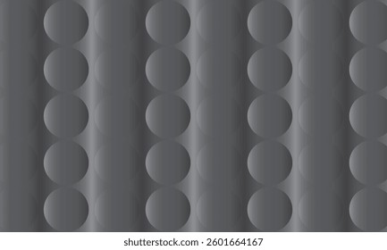 Geometric metal texture with circles and lines pattern in gray and steel tones