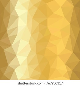 Geometric metallic gold background. Low poly design golden shine texture vector.