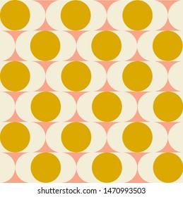 geometric mid century modern style seamless pattern. vector abstract floral  background  print. 