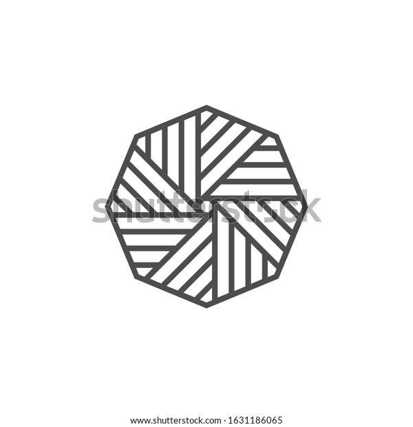 geometric milstone logo\
design vector