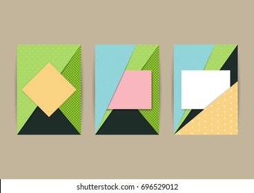 Geometric minimal abstract background.for flyer, poster,brochure,book cover or sale banner.Vector illustration.