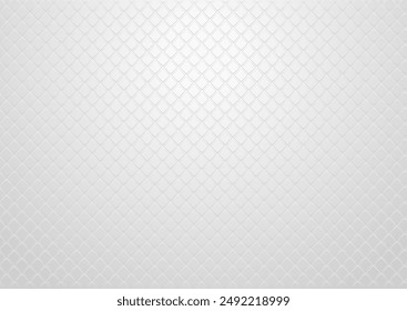 Geometric minimal background with abstract linear squares grid. Vector grey white design