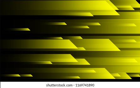 Geometric Minimal Background. Gradient Shapes on Black Background. Bright Futuristic Design for Wallpaper, Banner, Placard.