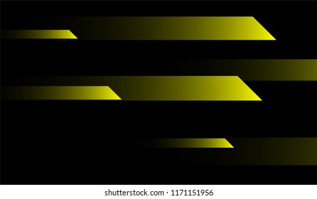 Geometric Minimal Background. Gradient Shapes on Black Background. Bright Futuristic Design for Print, Brochure, Placard.