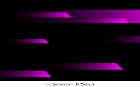 Geometric Minimal Background. Gradient Shapes on Black Background. Colorful Futuristic Design for Card, Banner, Placard.
