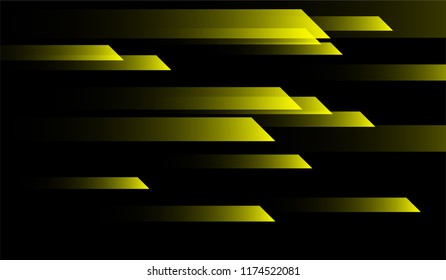 Geometric Minimal Background. Gradient Shapes on Black Background. Colorful Modern Design for Print, Brochure, Poster.