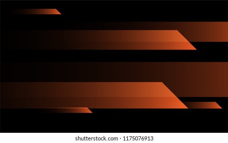 Geometric Minimal Background. Gradient Shapes on Black Background. Bright Modern Design for Card, Cover, Banner.