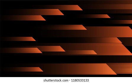 Geometric Minimal Background. Gradient Shapes on Black Background. Bright Futuristic Design for Print, Brochure, Poster.