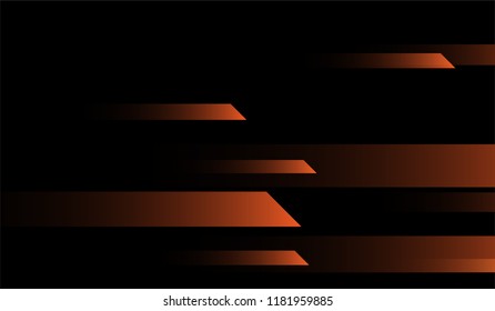 Geometric Minimal Background. Gradient Shapes on Black Background. Bright Trendy Design for Wallpaper, Banner, Placard.