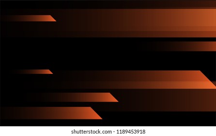 Geometric Minimal Background. Gradient Shapes on Black Background. Bright Dynamic Design for Wallpaper, Banner, Placard.