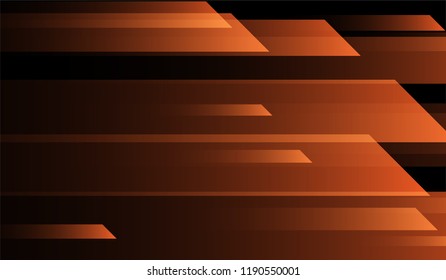 Geometric Minimal Background. Gradient Shapes on Black Background. Bright Futuristic Design for Print, Brochure, Poster.
