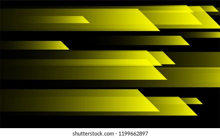 Geometric Minimal Background. Gradient Shapes on Black Background. Colorful Futuristic Design for Card, Cover, Poster.