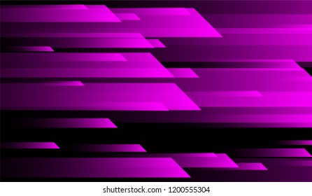 Geometric Minimal Background. Gradient Shapes on Black Background. Colorful Modern Design for Card, Banner, Placard.