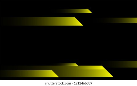 Geometric Minimal Background. Gradient Shapes on Black Background. Bright Dynamic Design for Print, Cover, Poster.