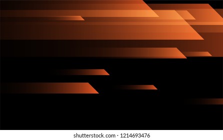 Geometric Minimal Background. Gradient Shapes on Black Background. Colorful Trendy Design for Print, Cover, Poster.