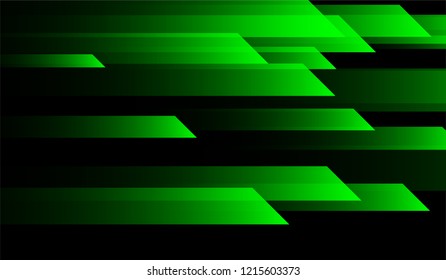 Geometric Minimal Background. Gradient Shapes on Black Background. Bright Trendy Design for Card, Banner, Placard.