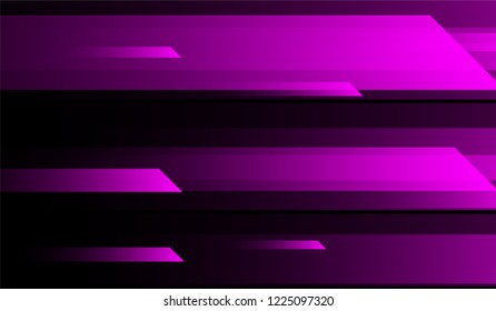 Geometric Minimal Background. Gradient Shapes on Black Background. Bright Modern Design for Wallpaper, Brochure, Placard.