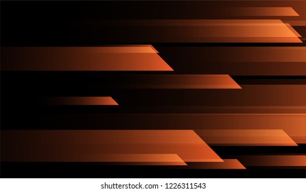Geometric Minimal Background. Gradient Shapes on Black Background. Bright Futuristic Design for Print, Brochure, Placard.