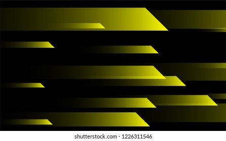 Geometric Minimal Background. Gradient Shapes on Black Background. Bright Futuristic Design for Wallpaper, Brochure, Placard.