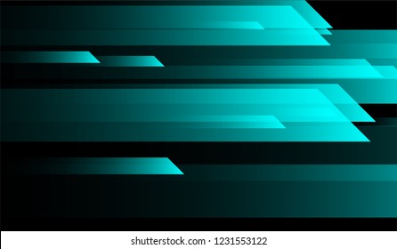 Geometric Minimal Background. Gradient Shapes on Black Background. Colorful Modern Design for Wallpaper, Brochure, Placard.