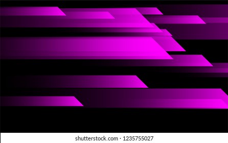 Geometric Minimal Background. Gradient Shapes on Black Background. Colorful Futuristic Design for Card, Cover, Poster.