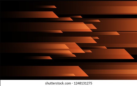 Geometric Minimal Background. Gradient Shapes on Black Background. Bright Modern Design for Card, Cover, Poster.