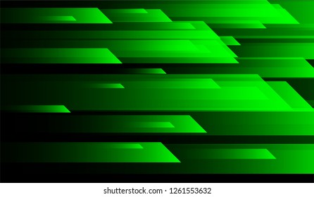 Geometric Minimal Background. Gradient Shapes on Black Background. Bright Trendy Design for Wallpaper, Banner, Placard.