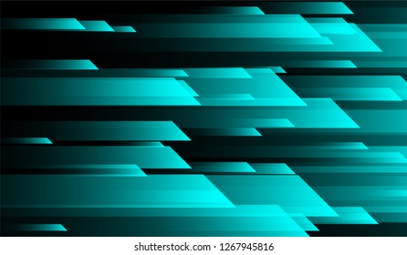 Geometric Minimal Background. Gradient Shapes on Black Background. Colorful Trendy Design for Print, Brochure, Placard.