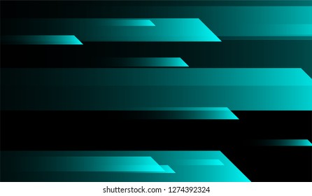 Geometric Minimal Background. Gradient Shapes on Black Background. Colorful Dynamic Design for Wallpaper, Banner, Placard.