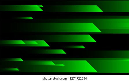 Geometric Minimal Background. Gradient Shapes on Black Background. Bright Dynamic Design for Card, Cover, Poster.