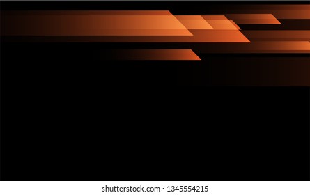 Geometric Minimal Background. Gradient Shapes on Black Background. Colorful Dynamic Design for Card, Cover, Poster.