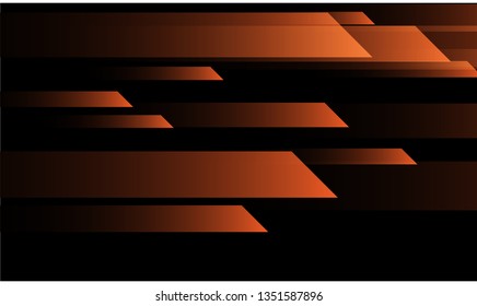 Geometric Minimal Background. Gradient Shapes on Black Background. Bright Trendy Design for Card, Cover, Poster.