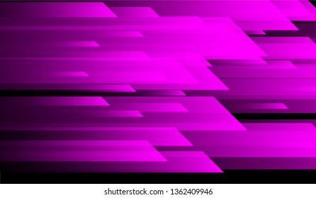 Geometric Minimal Background. Gradient Shapes on Black Background. Colorful Futuristic Design for Print, Cover, Poster.