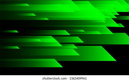 Geometric Minimal Background. Gradient Shapes on Black Background. Bright Trendy Design for Print, Cover, Poster.