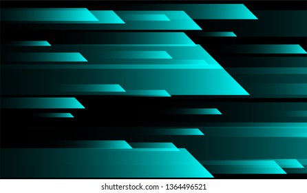 Geometric Minimal Background. Gradient Shapes on Black Background. Colorful Trendy Design for Card, Cover, Poster.