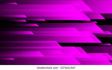 Geometric Minimal Background. Gradient Shapes on Black Background. Colorful Modern Design for Card, Cover, Poster.