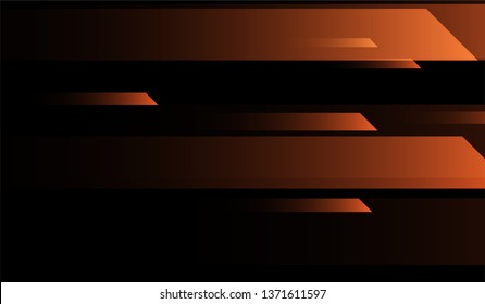 Geometric Minimal Background. Gradient Shapes on Black Background. Colorful Futuristic Design for Print, Cover, Poster.