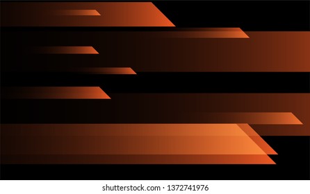 Geometric Minimal Background. Gradient Shapes on Black Background. Colorful Futuristic Design for Print, Cover, Poster.