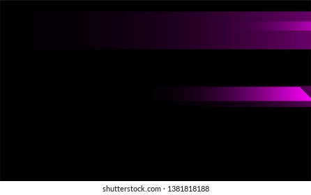 Geometric Minimal Background. Gradient Shapes on Black Background. Colorful Dynamic Design for Wallpaper, Brochure, Placard.
