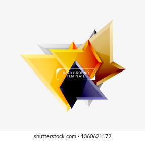 Geometric minimal design background. Vector modern poster