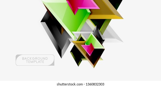 Geometric minimal design background. Vector modern poster