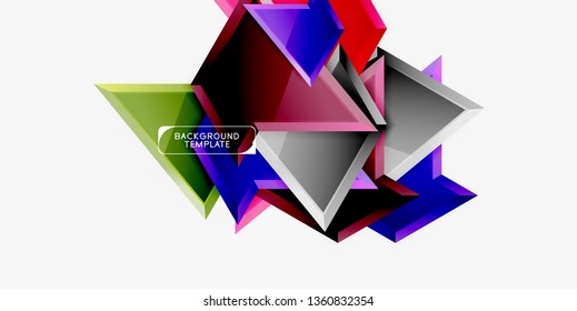 Geometric minimal design background. Vector modern poster